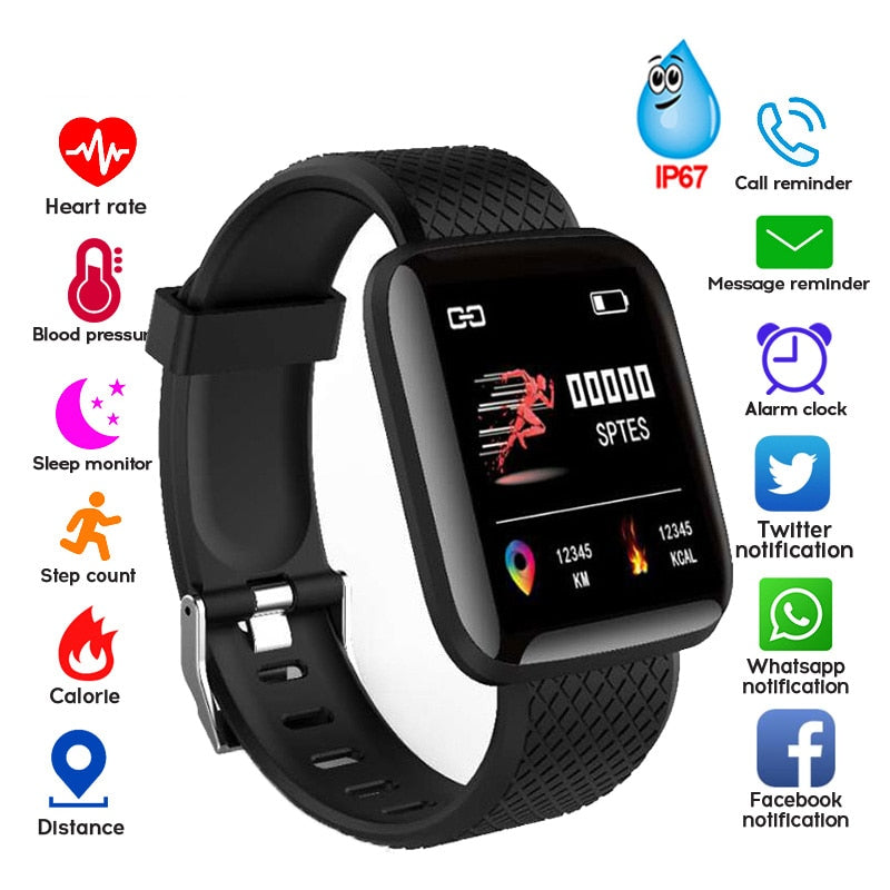 Smart Bracelet Blood Pressure , Waterproof Fitness Tracker , Heart Rate Monitor ,Pedometer Women and Men