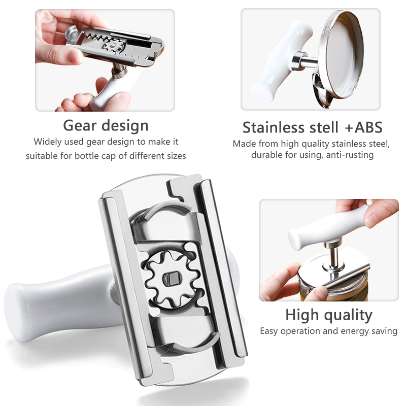 Stainless Steel Adjustable Glass Jar and bottle Opener